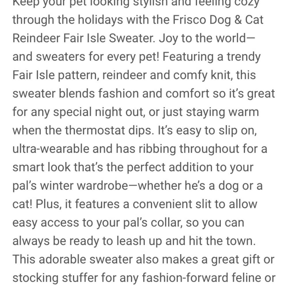 Dog Sweater by Frisco, Size XL - Picture 4 of 9